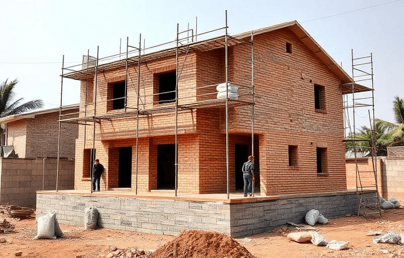 Sharma Residence - G+1 Individual House in Katara Hills, Bhopal by KSA Construction