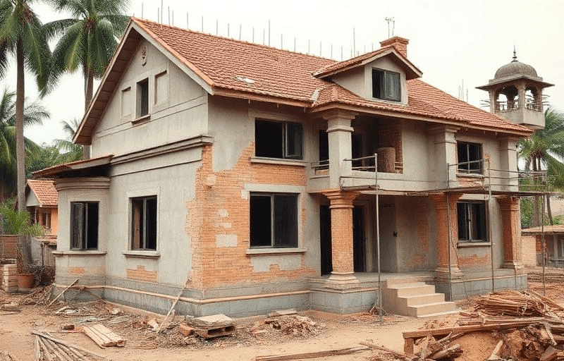 Jain Bungalow Renovation - Structural Upgrade + Interiors in Arera Colony, Bhopal by KSA Construction